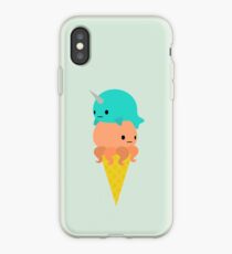 Narwhal Octopus Ice Cream iPhone Case