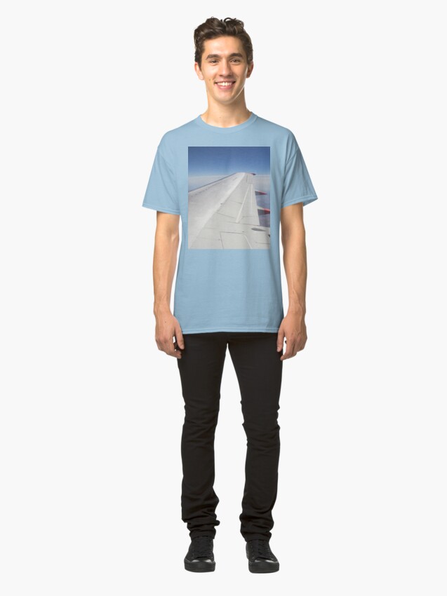 Alternate view of Jet Aircraft Wing In Flight Classic T-Shirt