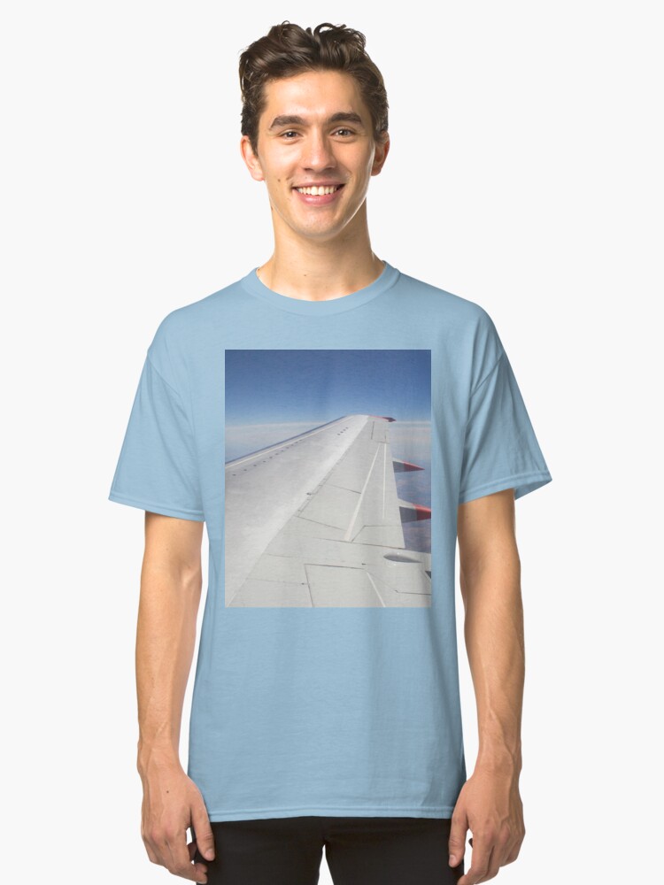 Alternate view of Jet Aircraft Wing In Flight Classic T-Shirt
