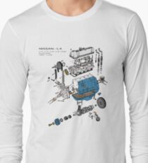 Nissan L4 Exploded View Long Sleeve T-Shirt