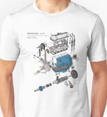 Nissan L4 Exploded View Unisex T-Shirt