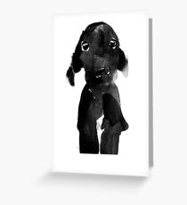 black dog Greeting Card