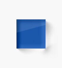 Cobalt Blue Solid Color Acrylic Block