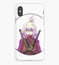 Manga warrior Girl Chibi iPhone Case/Skin