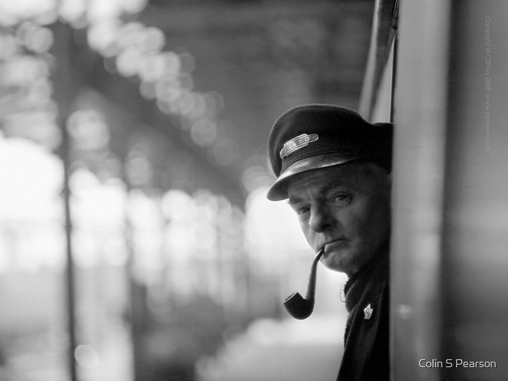 "Train Guard And TobaccoPipe" by Colin S Pearson Redbubble