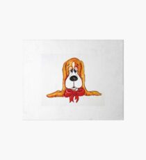 Basset Hound Cartoon Art Board
