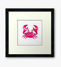 Cartoon Crab Framed Print
