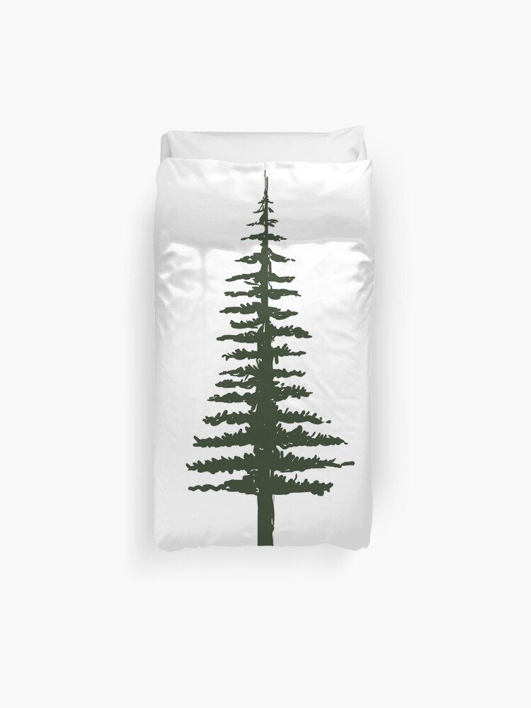 Pine Tree Duvet Cover By Kugen Redbubble