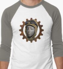 Gear Head Dieselpunk Steampunk Men's Baseball ¾ T-Shirt