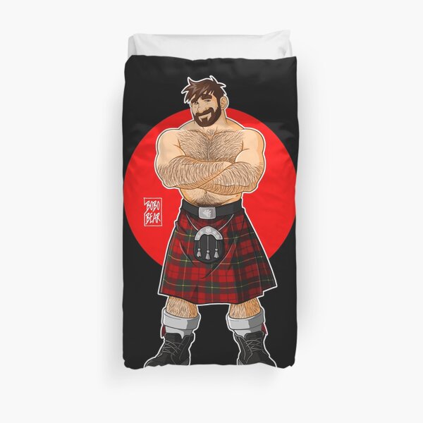 ADAM LIKES KILTS - SHIRTLESS Duvet Cover