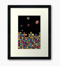 Rainbow puzzle Framed Print