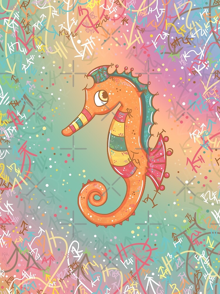 Sparkly Little Seahorse by vanillakirsty