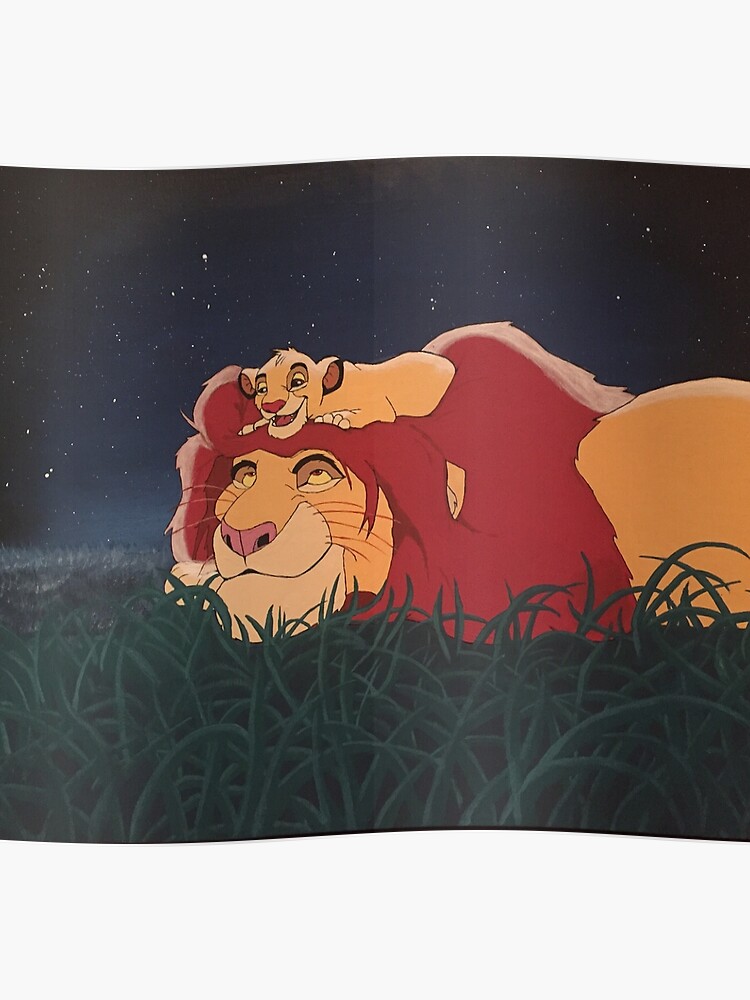 König Der Löwen Simba Und Mufasa Zeichnung