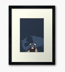 Dovah & Dovahkiin - Skyrim Block Colour Minimalist Framed Print