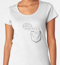 Ice Bear Will Wear This Everyday - We Bare Bears Cartoon Pocket Women's Premium T-Shirt