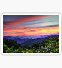 Blue Ridge Mountain Color Sticker