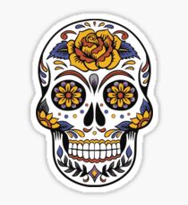 Dia de los Muertos Skull Sticker