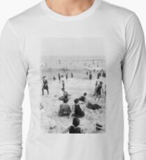Long Beach California Vintage Photo, 1920s Long Sleeve T-Shirt