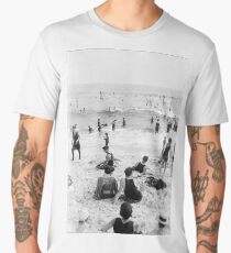 Long Beach California Vintage Photo, 1920s Men's Premium T-Shirt