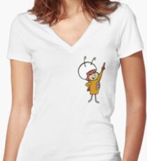 Atom Ant Women's Fitted V-Neck T-Shirt