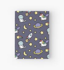 Marshmallow Bean goes on an adventure in space! Hardcover Journal