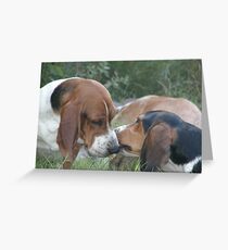 puppy play Greeting Card