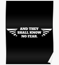 No Fear Space Marine - Warhammer 40k Inspired Poster