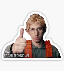 Matt the Radar Technician Sticker