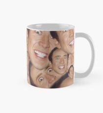 Nicolas Cage Face Collage Design Mug