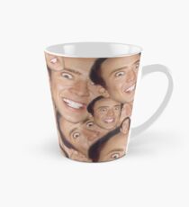 Taza cónica Nicolas Cage Face Collage Design