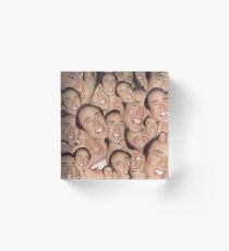 Nicolas Cage Gesicht Collage Design Acrylblock
