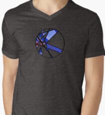 Strange Segments - 80's Panel Burst Men's V-Neck T-Shirt