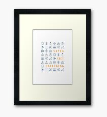 Never Stop Exploring Framed Print