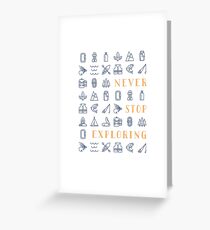 Tarjeta de felicitación Nunca dejes de explorar