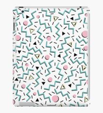 Back to the 80's eighties, funky memphis pattern design iPad Case/Skin
