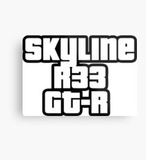 Skyline R33 GT-R Metalldruck