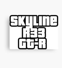 Skyline R33 GT-R Canvas Print