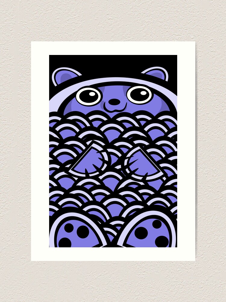 Alternate view of Blue Asian Bear Art Print