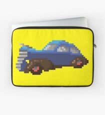 Blue pixel retro car Laptop Sleeve