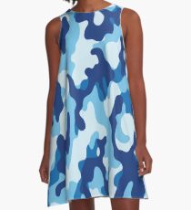 Water Camouflage A-Line Dress