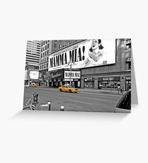 NYC Yellow Cabs Mamma Mia Greeting Card