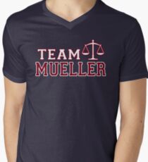 Team Mueller - Justice Scales Men's V-Neck T-Shirt