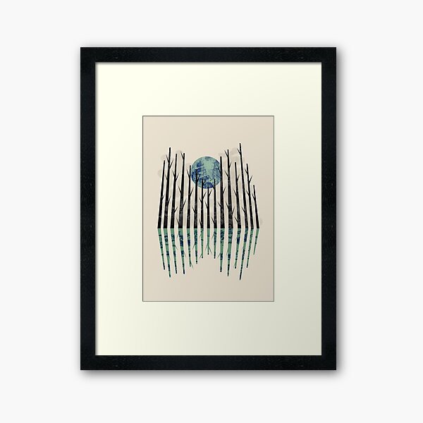Little black forest Framed Art Print
