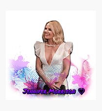 Jennifer Morrison nyfw white dress Photographic Print