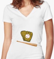 It's Baseball Women's Fitted V-Neck T-Shirt