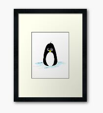 Penguin Cartoon Framed Print