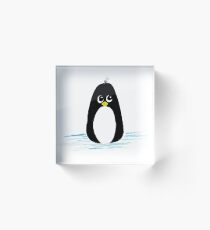 Penguin Cartoon Acrylic Block