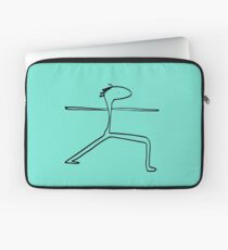 Warrior's posture (VIRABHADRASANA) Laptop Sleeve