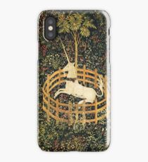 UNICORN AND GOTHIC FANTASY FLOWERS,FLORAL MOTIFS iPhone Case