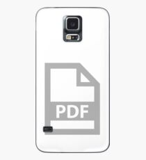 PDF, File Type, Self Identify, Postscript Document File Case/Skin for Samsung Galaxy